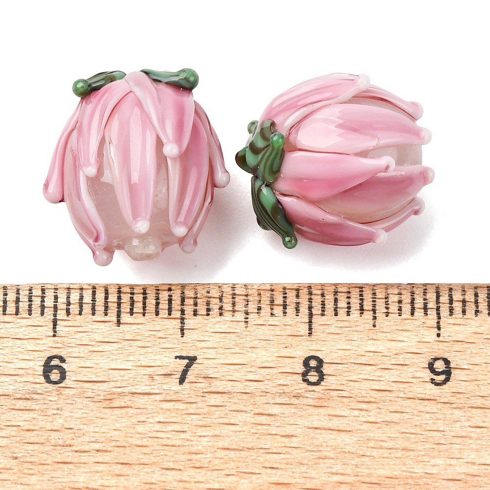 20pcs Handmade Lampwork Tulip  - Embellishment Crafts review and price