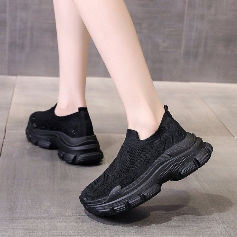 Women Platform Thick Sole Spor - Crystal Mesh Fabric review and price