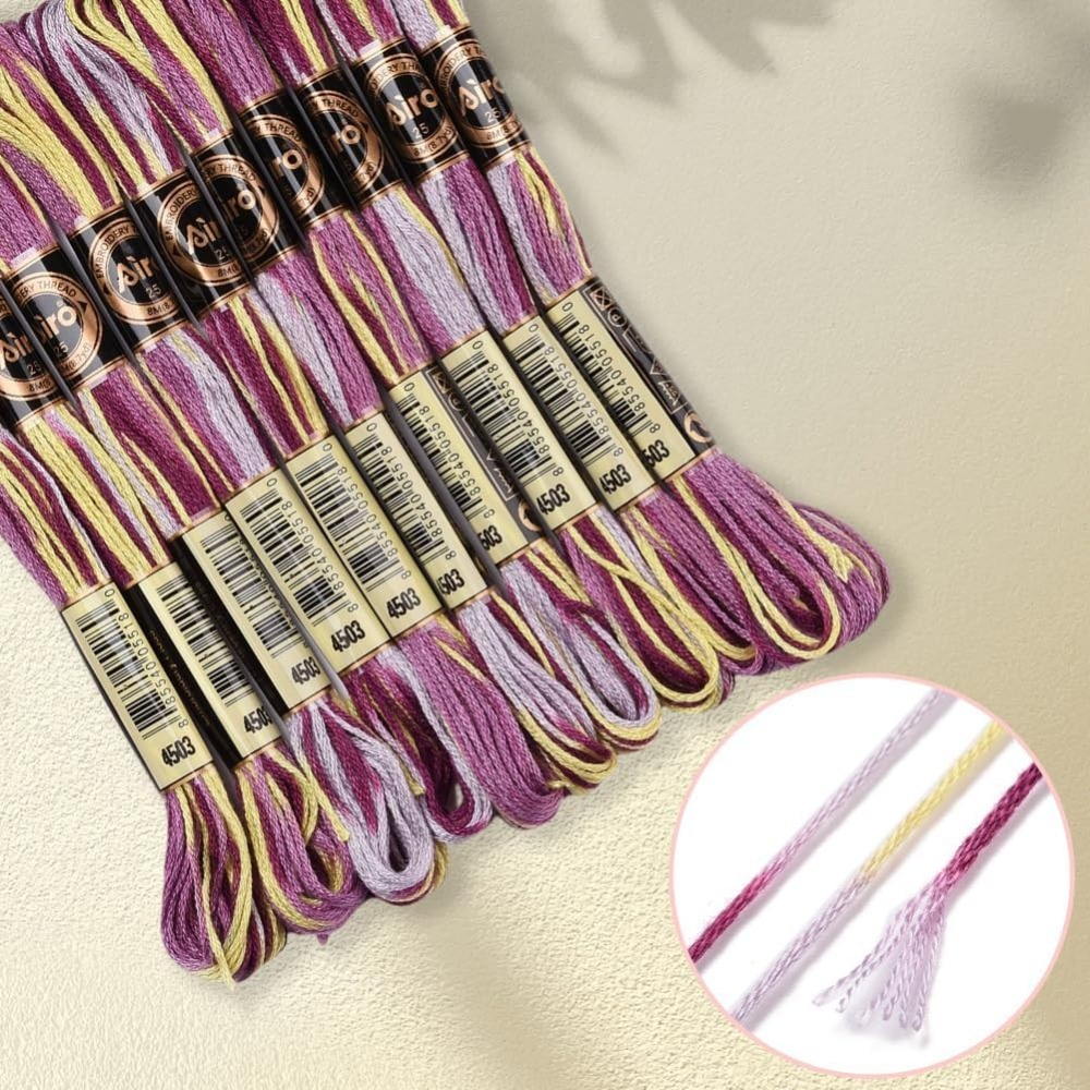 6 Strands Purple Variegated Em - Embroidery Embellishments review and price