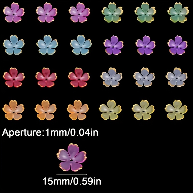 200/100pcs 15mm Colorful Acryl - Embroidery Embellishments review and price