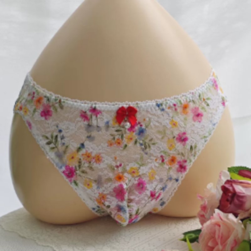 Sheer Sexy Man's Lace Panties  - Embroidery Embellishments review and price
