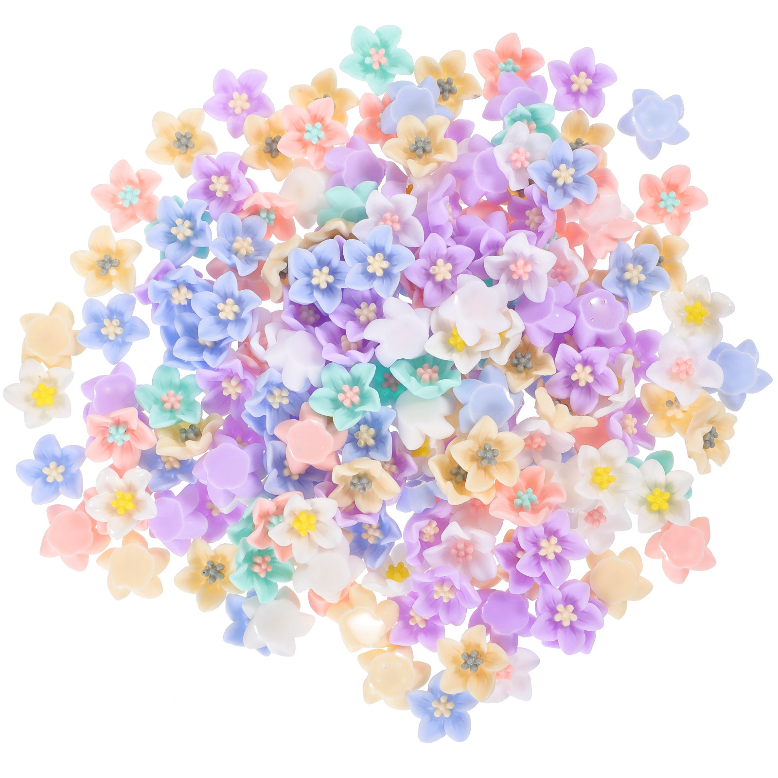 200Pcs Unique Resin Flower Emb - Embellish Craft review and price