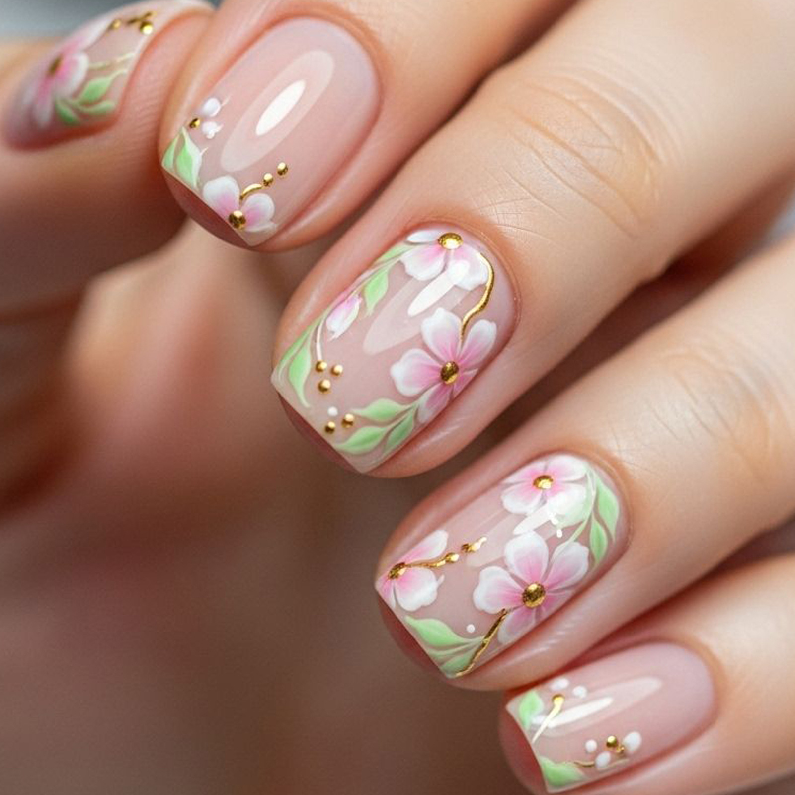 Short Medium fake nails for wo - Embroidery Embellishments review and price