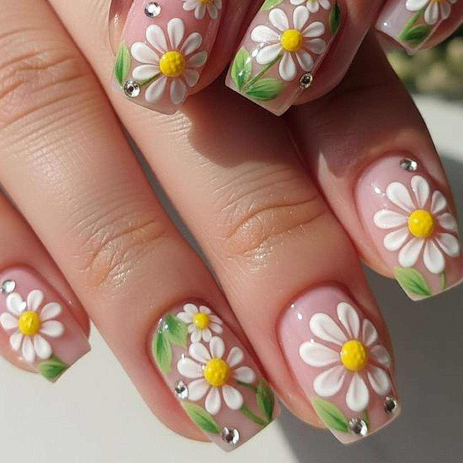 Short Medium fake nails for wo - Embroidery Embellishments review and price