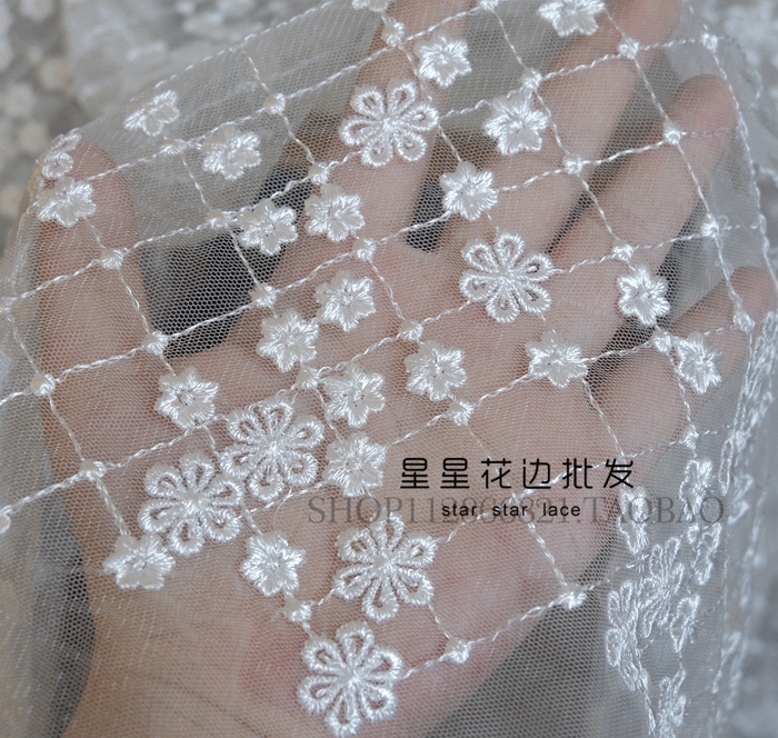 1yard polyester Water-soluble  - Crystal Mesh Fabric review and price