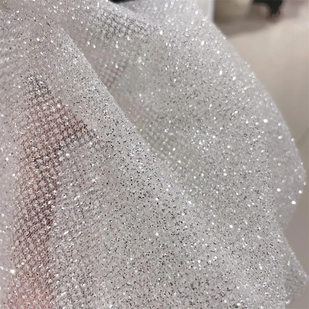 Superdensity-Silver Glitter Ne - Crystal Mesh Fabric review and price